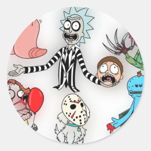 sticker adesivo halloween  ラウンドシール (正面)