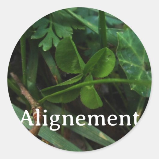 Sticker 'Alignement' ラウンドシール (正面)