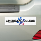 Sticker American Bulldog バンパーステッカー (車上)