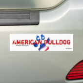 Sticker American Bulldog バンパーステッカー (車上)