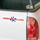 Sticker American Bulldog バンパーステッカー (トラック上)