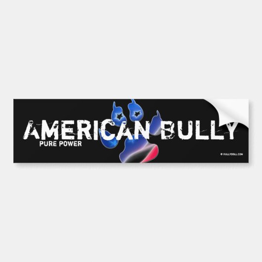 Sticker American Bully バンパーステッカー (正面)