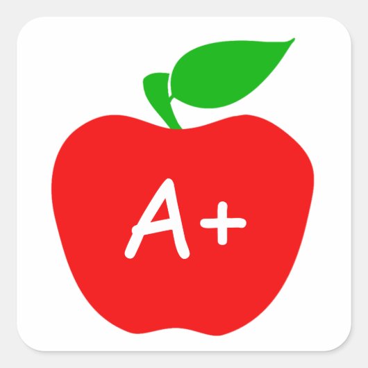 Sticker - Apple - Customizable スクエアシール (正面)