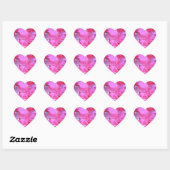 Sticker " Aquarell" pink ハートシール (シート)