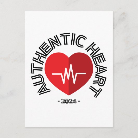 Sticker Authentic Heart 2024 ポストカード (正面)