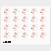 Sticker Baby Shower personalizado ラウンドシール (シート)