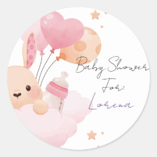 Sticker Baby Shower personalizado ラウンドシール