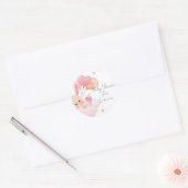 Sticker Baby Shower personalizado ラウンドシール (封筒)