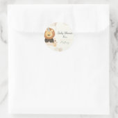 Sticker Baby Shower personalizado ラウンドシール (バッグ)