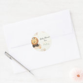 Sticker Baby Shower personalizado ラウンドシール (封筒)