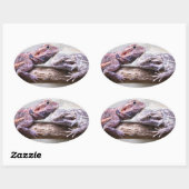 Sticker Bartagamen 楕円形シール (シート)