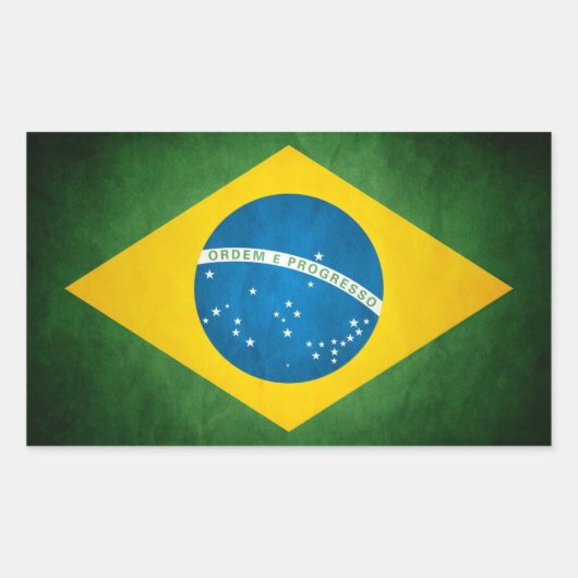 sticker Brasil 長方形シール (正面)