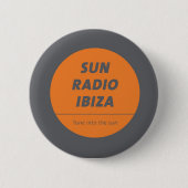 Sticker Button by Sun Radio Ibiza  缶バッジ (正面)