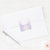 Sticker carré Elegant Botanical Wedding スクエアシール (封筒)