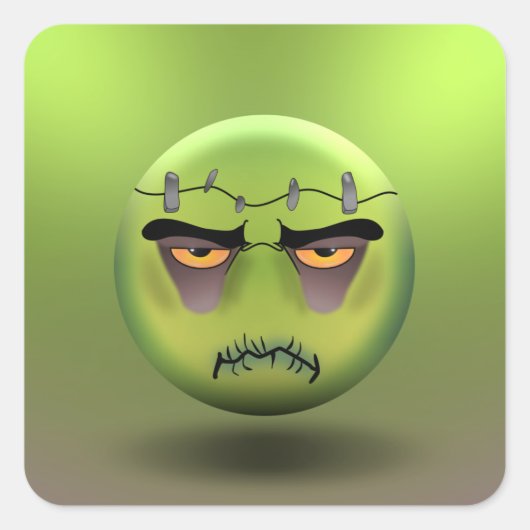 Sticker Carré Frankenmoji スクエアシール (正面)