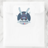 Sticker Carré La Plagne Station de ski スクエアシール (バッグ)