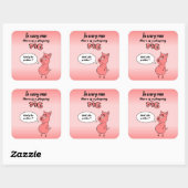 Sticker Carré Ronchon le cochon スクエアシール (シート)