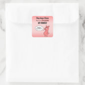 Sticker Carré Ronchon le cochon スクエアシール (バッグ)