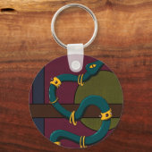 Sticker Carré Snake キーホルダー (正面)
