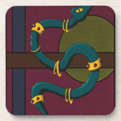 Sticker Carré Snake コースター (正面)