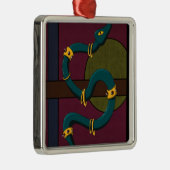 Sticker Carré Snake メタルオーナメント (右)