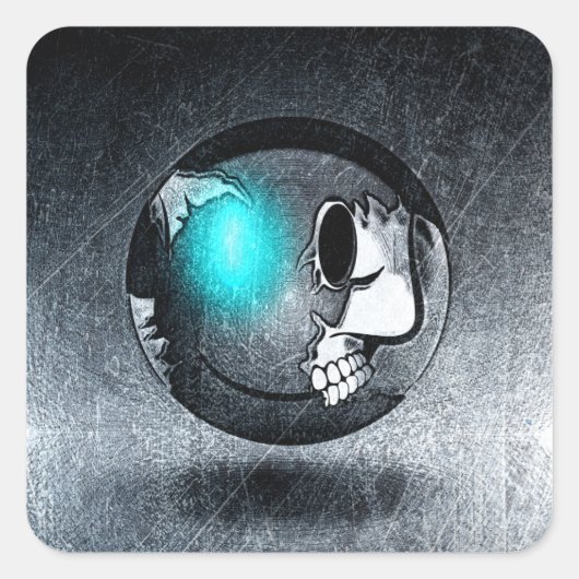 Sticker Carré Walkermoji Vintage スクエアシール (正面)
