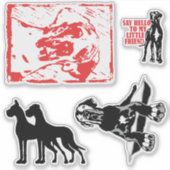 Sticker Carsticker Great Dane Collection シール (正面)