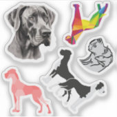 Sticker Carsticker Great Dane Collection シール (正面)