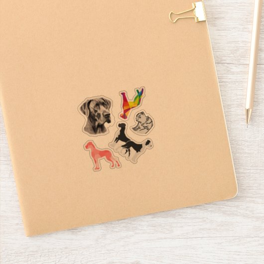 Sticker Carsticker Great Dane Collection シール (ノートブック)