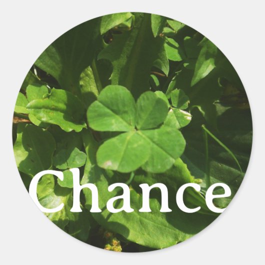 Sticker Chance ラウンドシール (正面)
