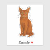 Sticker Chat Abyssin Roux シール (シート)