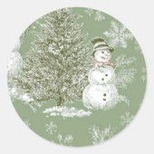 Sticker Christmas  ラウンドシール (正面)