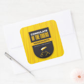 sticker Consulate of Tigers  スクエアシール (封筒)