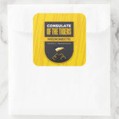 sticker Consulate of Tigers  スクエアシール (バッグ)