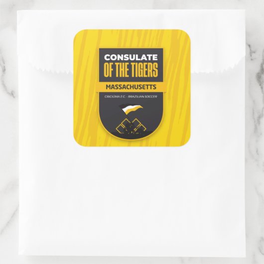 sticker Consulate of Tigers  スクエアシール (バッグ)