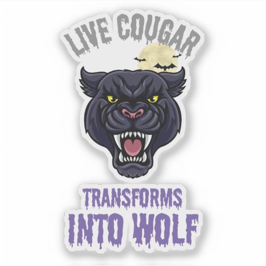 sticker cougar live シール (正面)