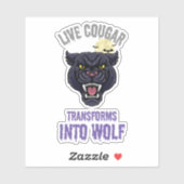 sticker cougar live  シール (シート)
