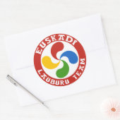 Sticker croix basque ラウンドシール (封筒)