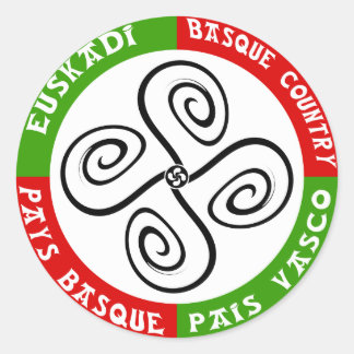 Sticker croix basque ラウンドシール
