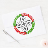 Sticker croix basque ラウンドシール (封筒)