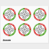 Sticker croix basque ラウンドシール (シート)