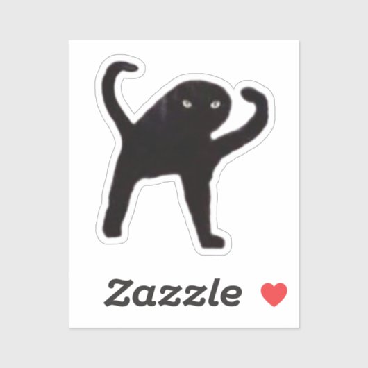 Sticker Cursed Cat Meme シール (シート)