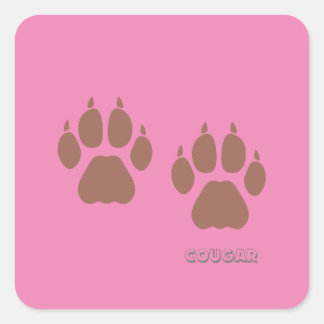 sticker custom cougar スクエアシール