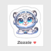 Sticker Cute Kawaii Astronaut Snow Leopard   シール (シート)