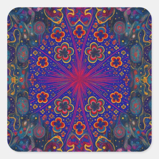 sticker - designer artistic sticker スクエアシール (正面)