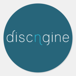 Sticker Discngine Blue ラウンドシール