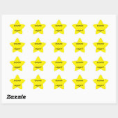 Sticker étoile jaune COVID négatif 星シール (シート)
