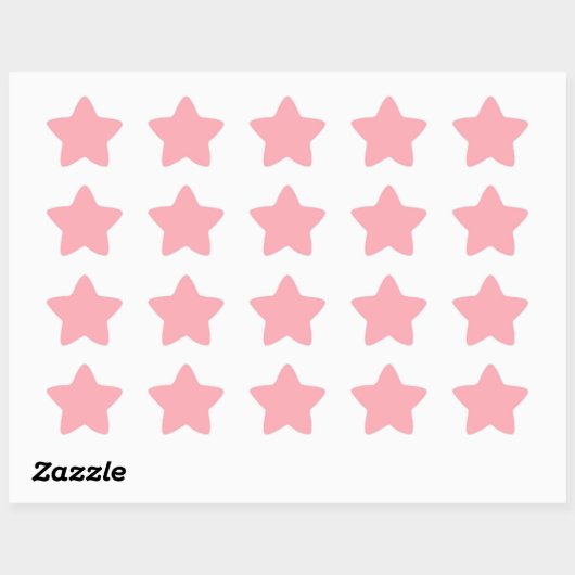 Sticker étoile ROSE TENDRE LLule 星シール (シート)