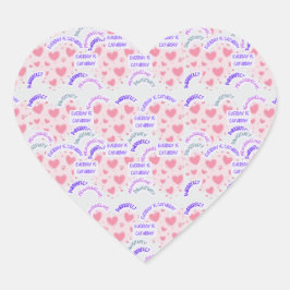 sticker "Everyday is caturday" Pawsitive vibes  ハートシール