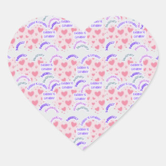 sticker "Everyday is caturday" Pawsitive vibes  ハートシール